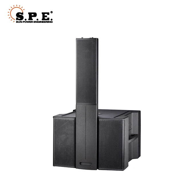 Caisson de basses professionnel actif pour l'extérieur, puissance PA, son audio, mini colonne, système de haut-parleurs Line Array, 15 ", 18", 600 W, 1200W