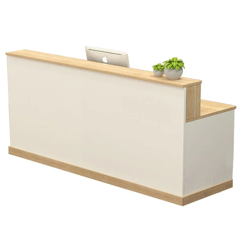 Modern White Reception Desks Classic Design Bar Counter Office Reception Desks Front Checkout Mostrador Commercial Furniture