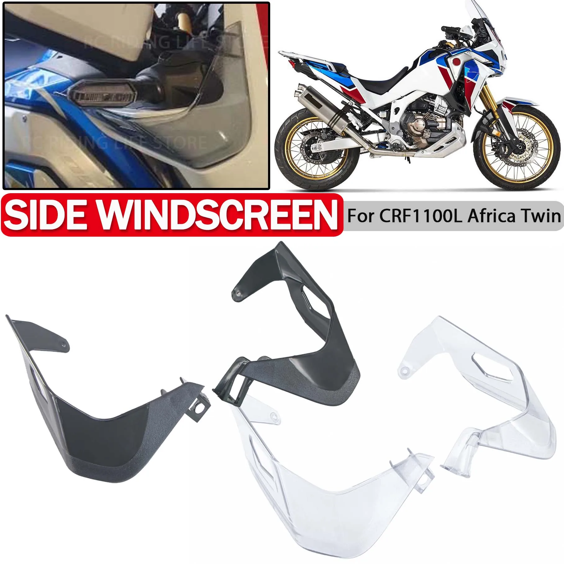 

For Honda CRF1100L CRF 1100L Africa Twin Adventure Sports 2020-22 Windscreen Side Panel Cover Fairing Windshield Wind Deflector