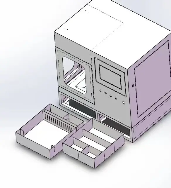 5 Axis CNC Milling Machine V4.5 Desktop with Metal Enclosure & Coolant And Embedded System & Panel