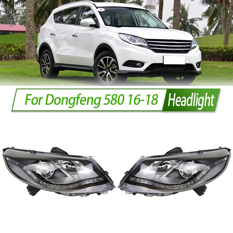 

For Dongfeng 580 16-18 Halogen Headlight Assembly OEM Style Front Day Running Light Plug & Play Replacement