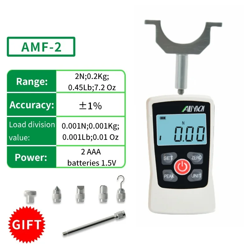 Medidor de força pushpull 2n/0.2kg/0.45lb/7.2 oz, sistema de teste muscular para profissionais de fitness, terapeutais físicos, centros de reabilitação