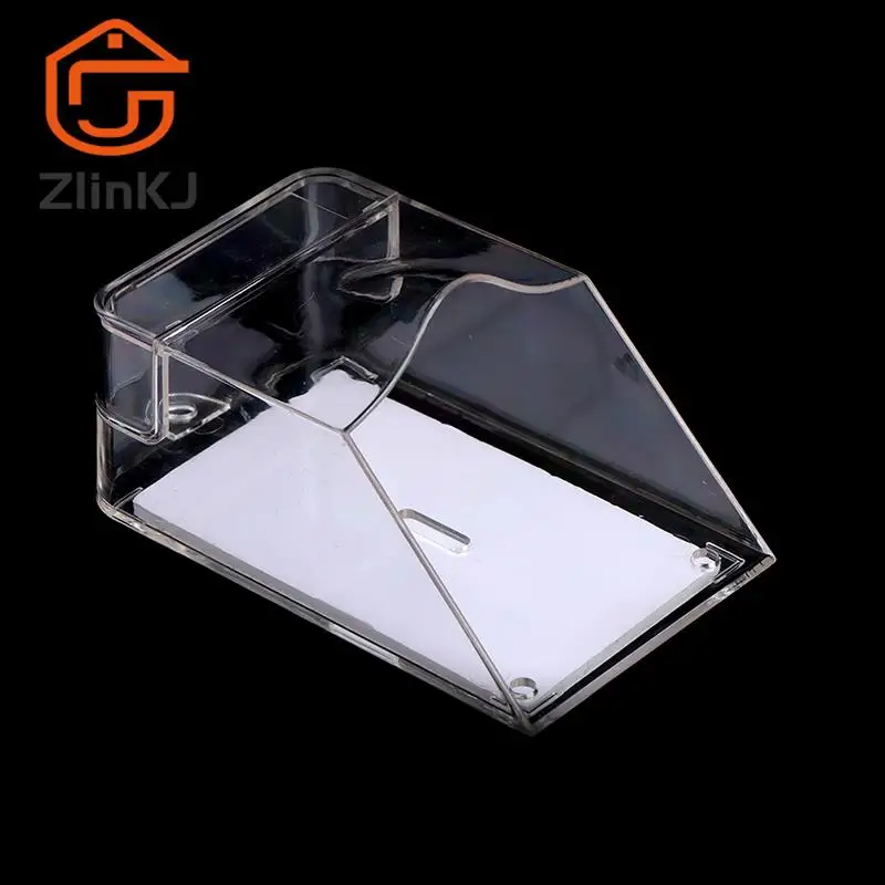 Transparente à prova dwireless água capa para campainha sem fio anel botão clara casa campainha capa para chuva e neve