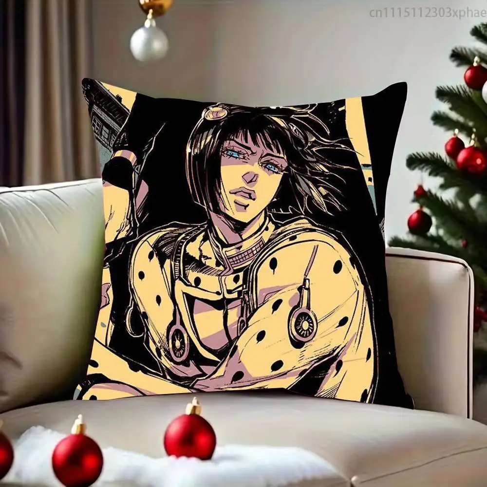 Bruno Bucciarati Jojo Sticker Finger Pillow Case Cover Square Sofa With For Pattern Comfortable Cushion suitable Of Room