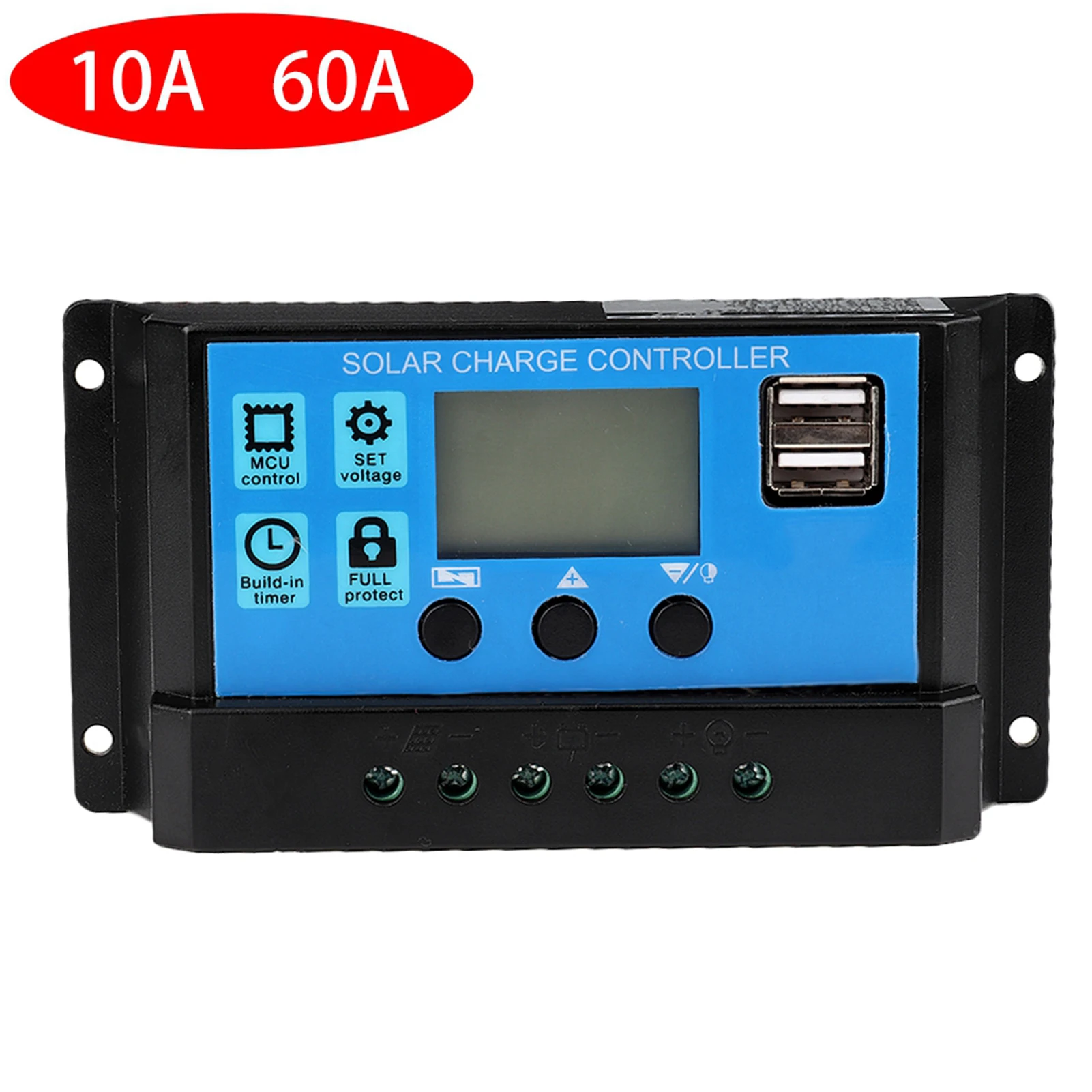 

60A Solar Controller Solar Controller 60A/50A/40A/30A/20A/10A 12V 24V Auto Solar Controller PWM Controller