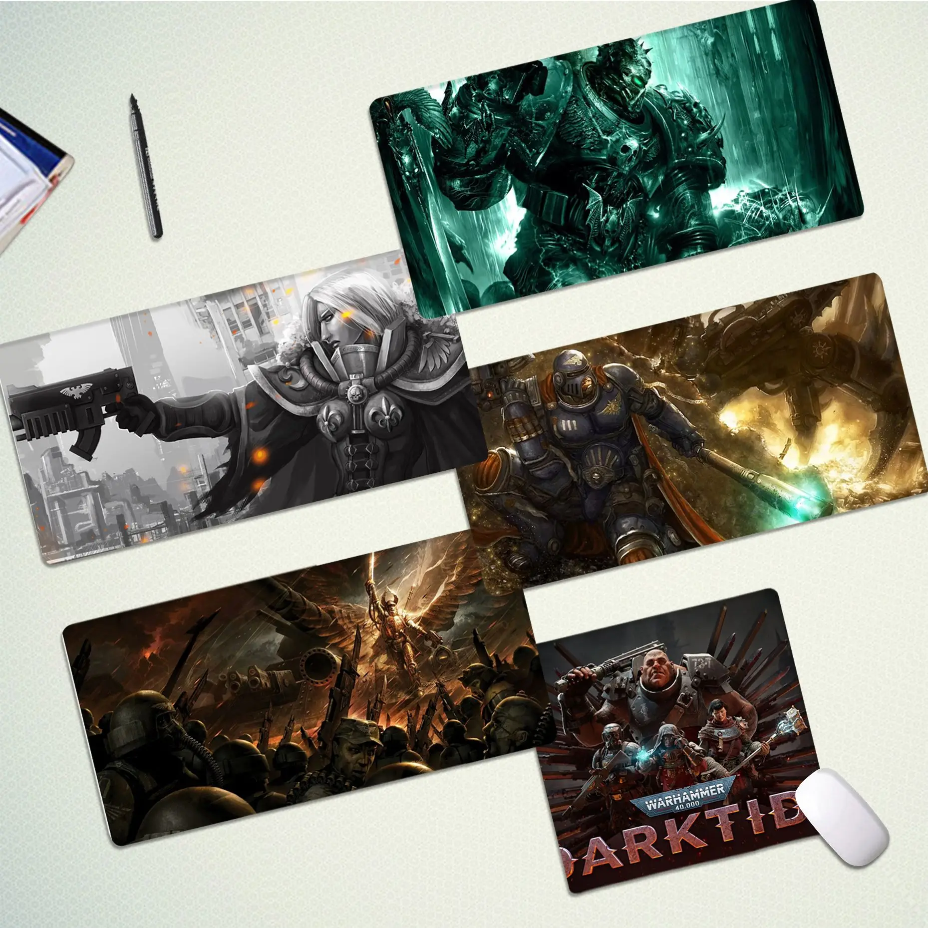 W-WarhammerS Mousepad Fashion Unique Desktop Pad Game Mousepad Size For Customized Mouse Pad For CS GO PUBG