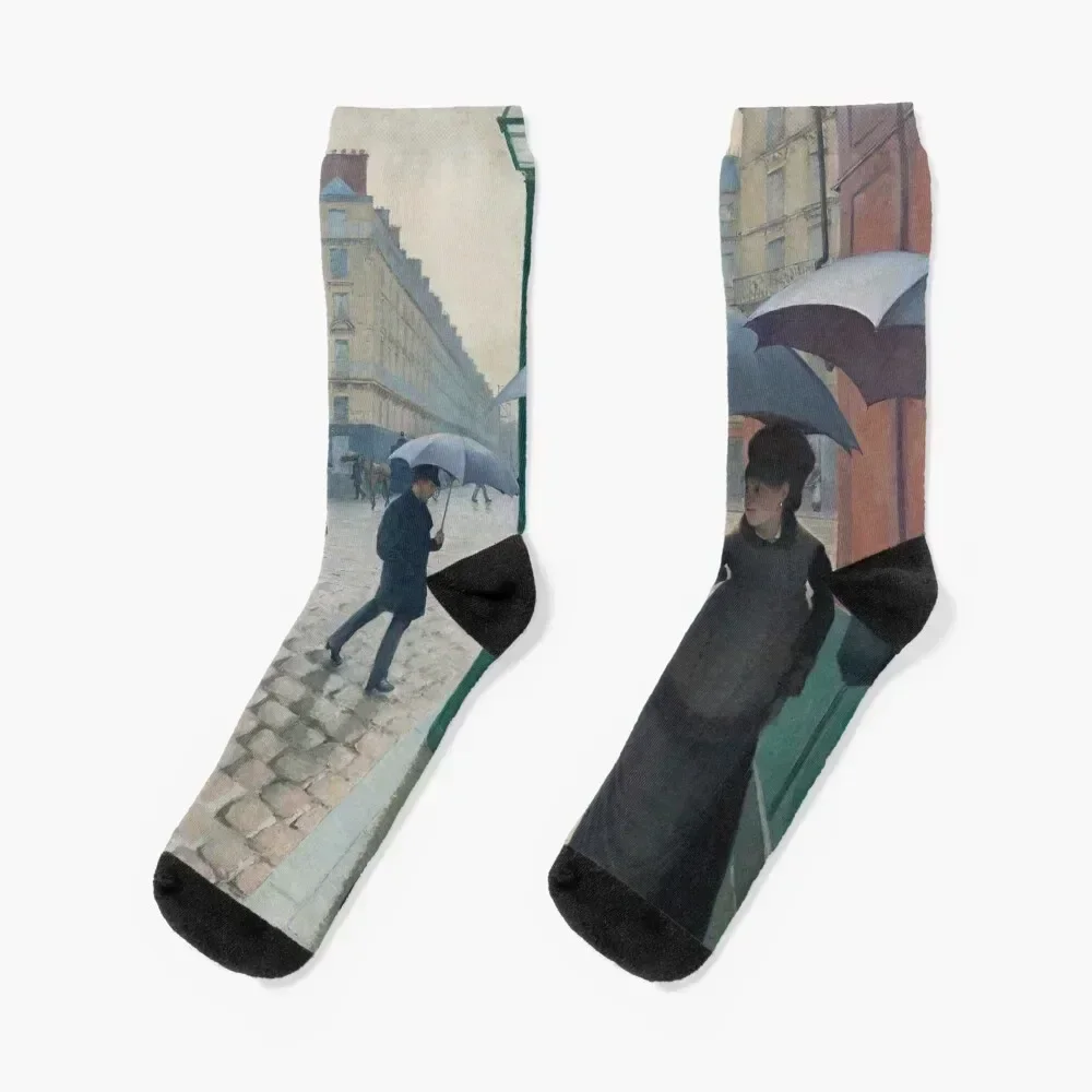 

Gustave Caillebotte. Paris Street; Rainy Day, 1877. Socks Stockings man designer retro Designer Man Socks Women's