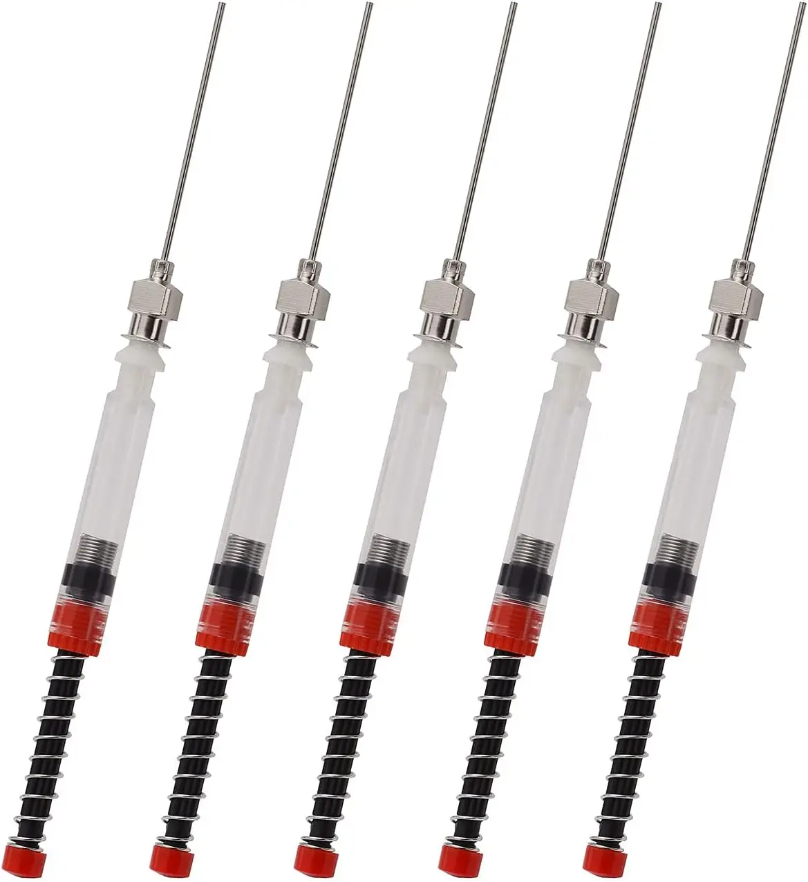 5 Pack Fountain Pen Ink Syringe Filler, Spring Converter with Removable Blunt Needle Tip fountain pen ink filler