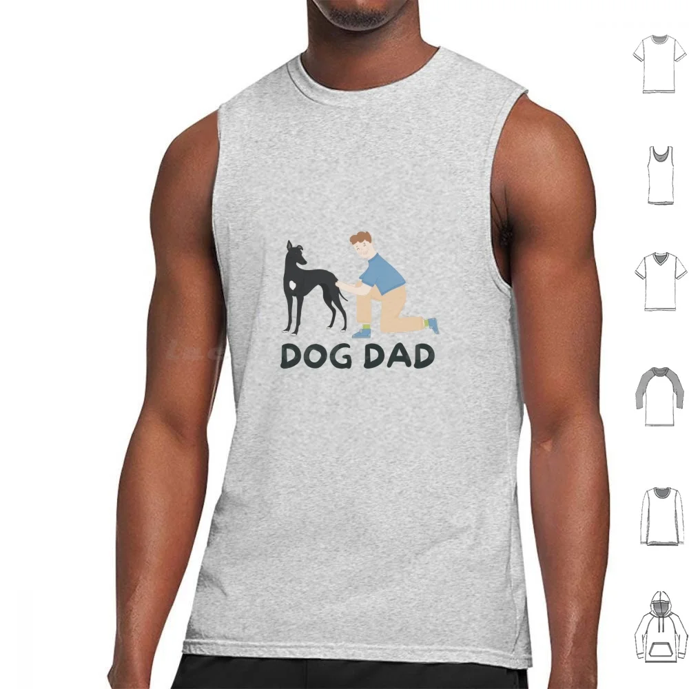 

Майка для собак и пап, жилет без рукавов, Greyhound Dog Dad Black Greyhound Sighthound, Free The Hounds