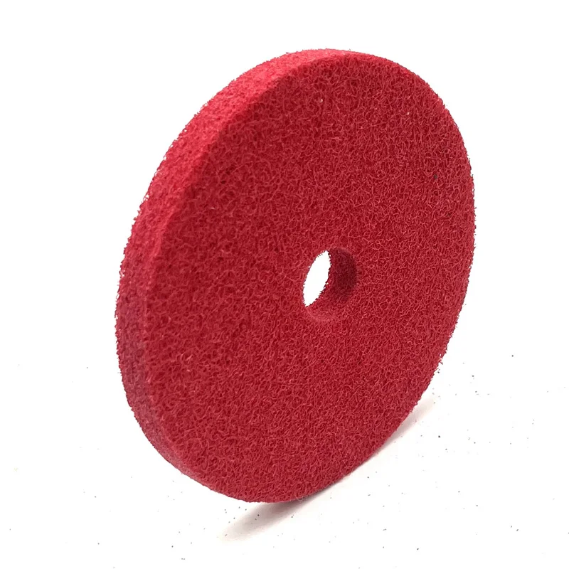 

1pc Nylon Fiber Polishing Wheel Wool Felt Cotton Cloth Buffing Wheel Non Woven Ceramic Grinding Wheel For Metal 75*10mm 4" Inch