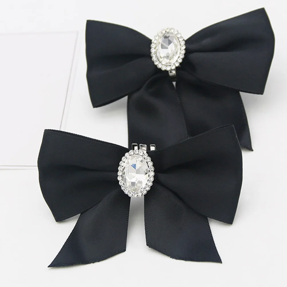 2Pcs Bow Shoe Clips Shoe Flower Accessories Lightweight Removable Decorative Charms for Pumps Heels Flats Gifts