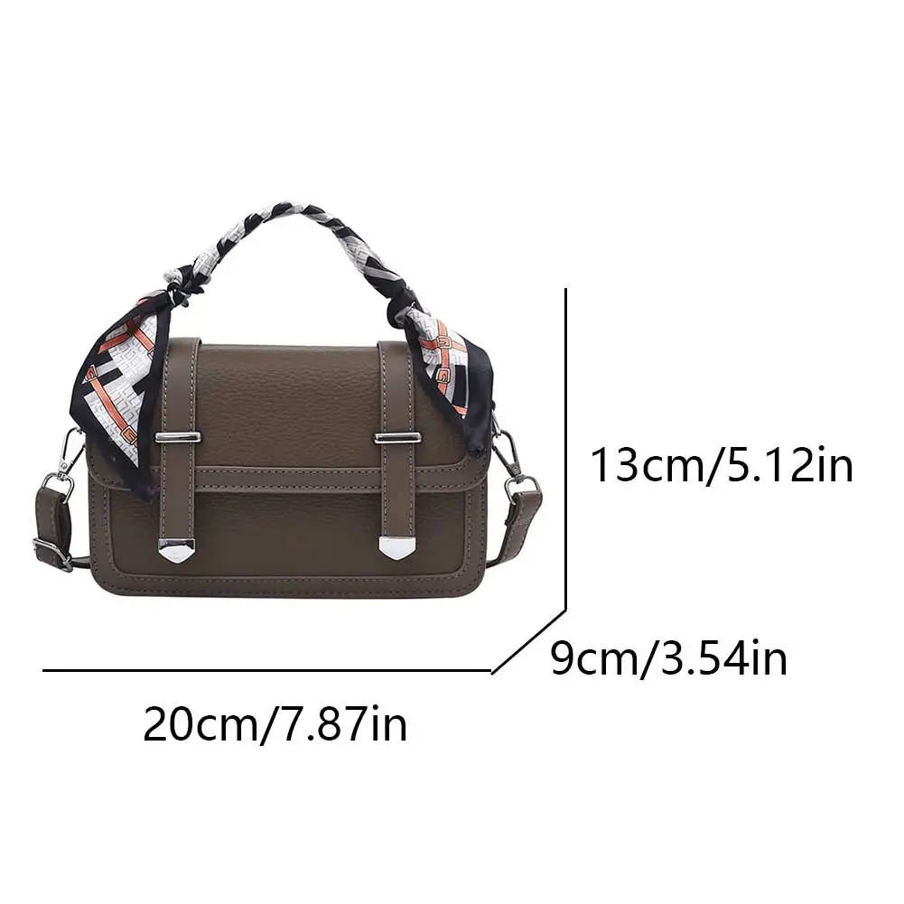 Torebka damska z regulowanym paskiem, listonoszka, modna mini torebka z górnym uchwytem, torebka typu satchel ze skóry PU.