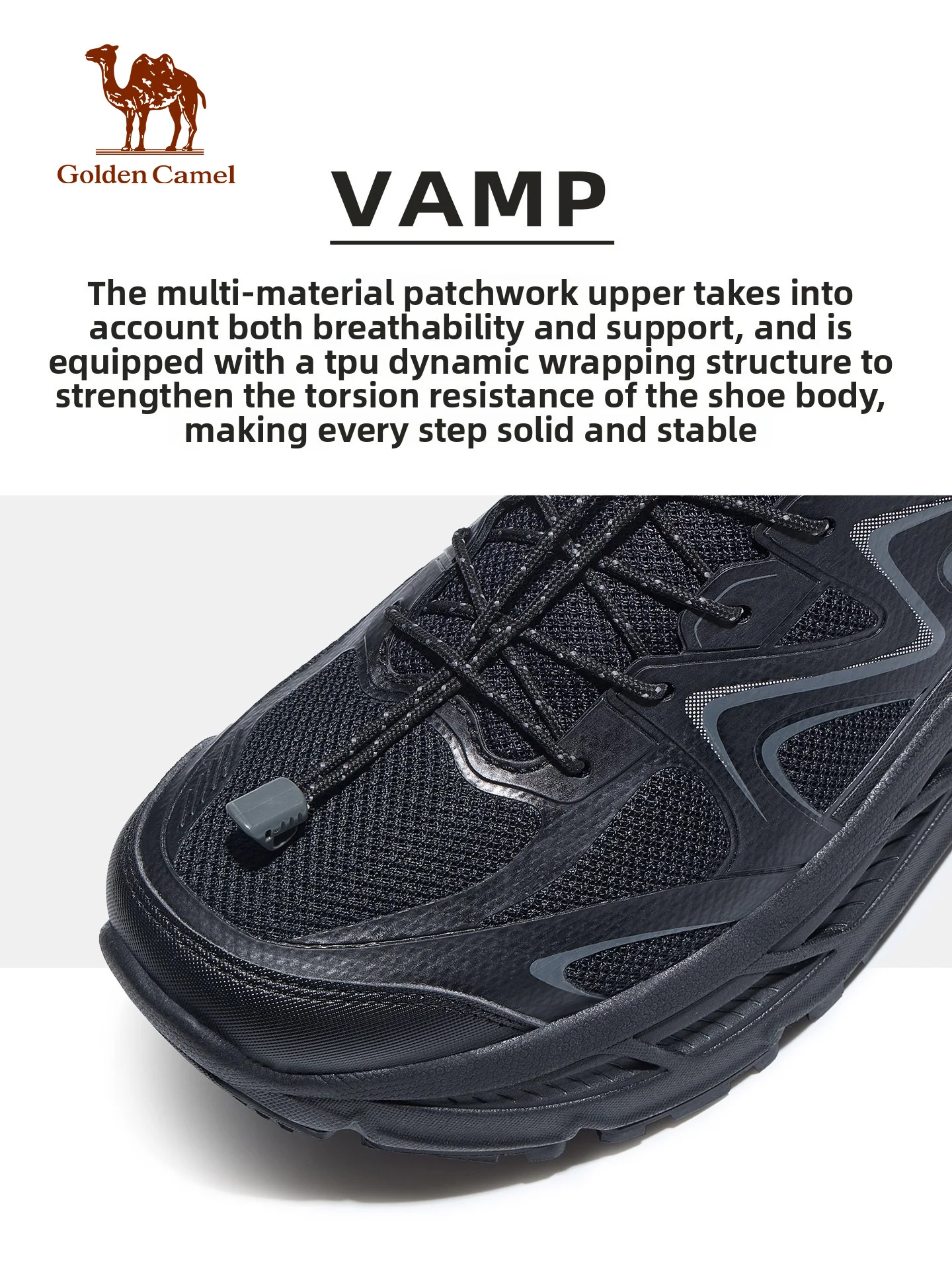 Golden Camel Men's Casual Shoes 2026 Autumn Anti Slip Shock-Absorbing Runing Shoes All Terrain Wear-Resistant Training Sneakers