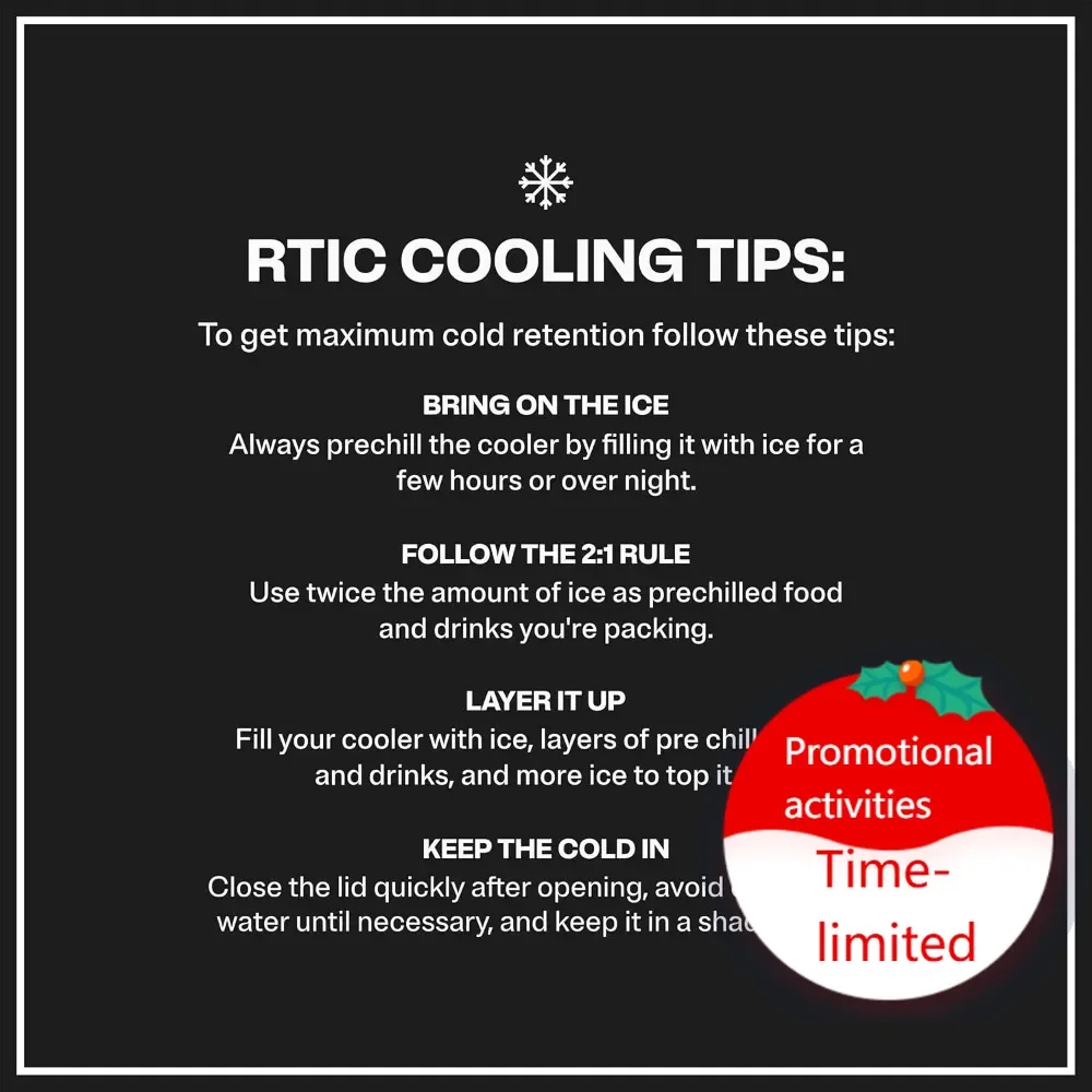 

Hot salesUltra-Light 52 Quart Hard Cooler Insulated Portable Ice Chest Box for Beach, Drink, Beverage, Camping, Picnic, Fishing,