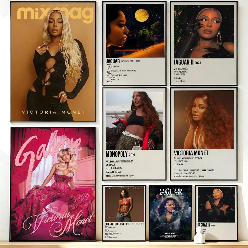 music Victoria Monét Poster HD Poster Sophisticated Modern Aesthetic Wall Art For Living Room Bedroom Office Cafe Decor