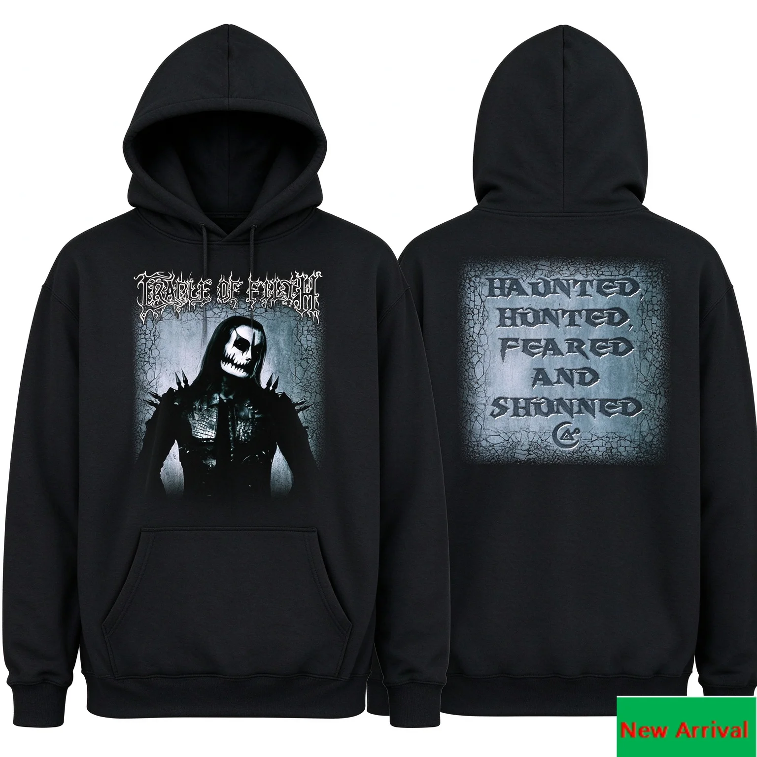 Cradle of Filth Dusk and Her Embrace Forest Witch Double Sided Print Hoodie Gothic Metal Band Merch Loose Unisex Sweatshirt