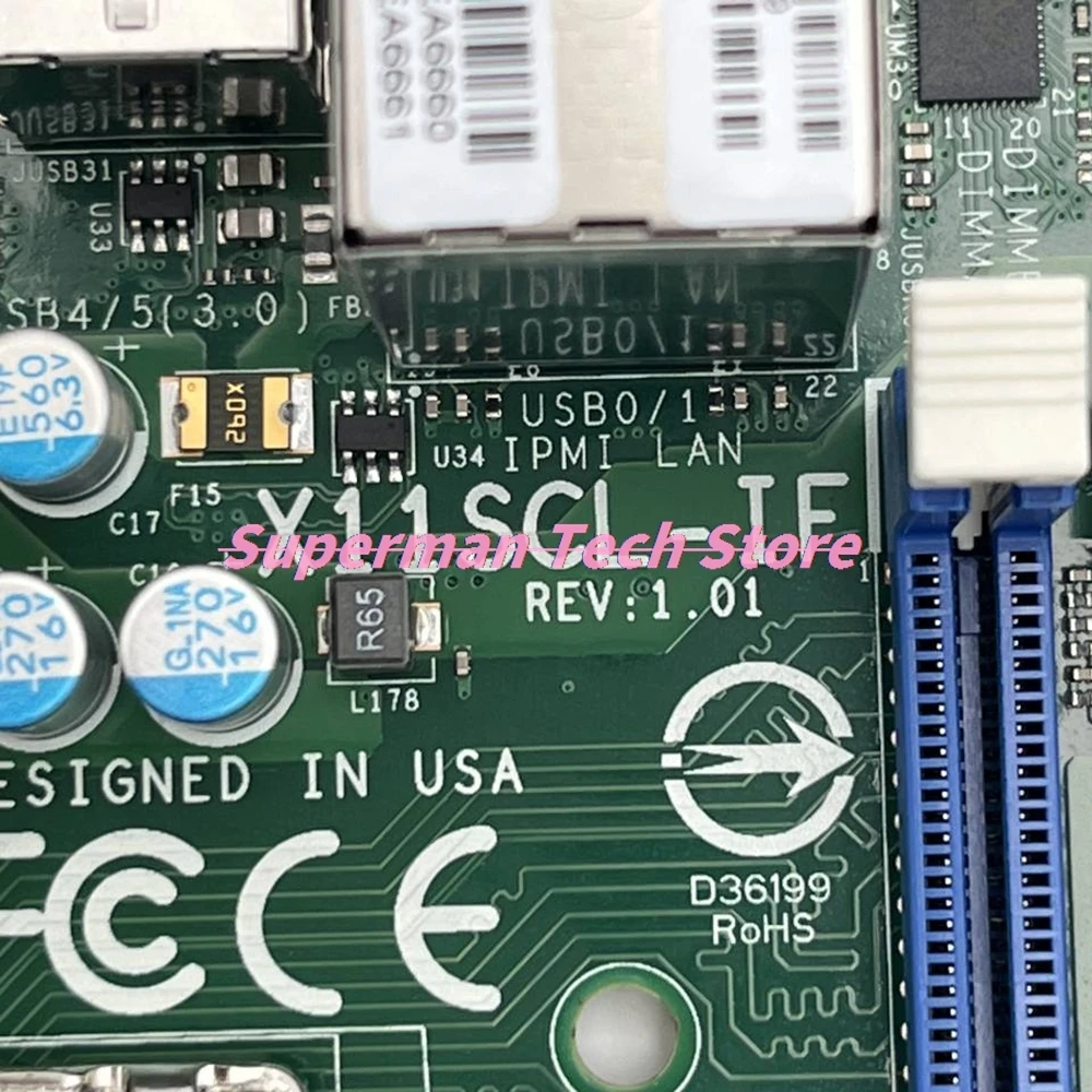 X11SCL-IF Server Mini-ITX Motherboard C242 LGA-1151 DDR4 Support 8th/9th Generation Core I3 E-210