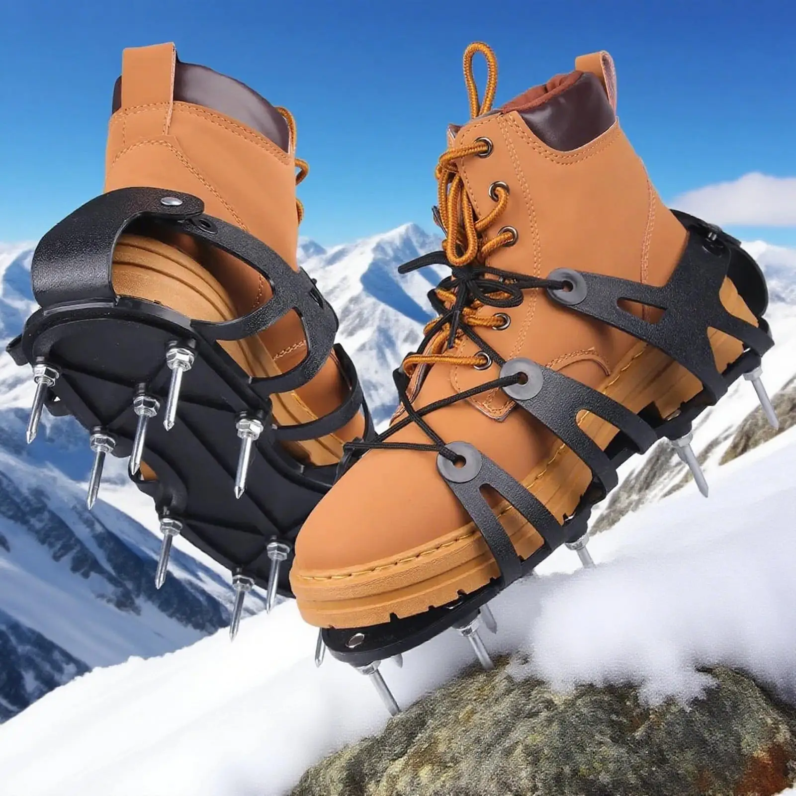 Buty do aeracji trawnika, buty z kolcami do aeracji z regulowanymi paskami, wytrzymały aerator do rozluźniania gleby, podłogi epoksydowe