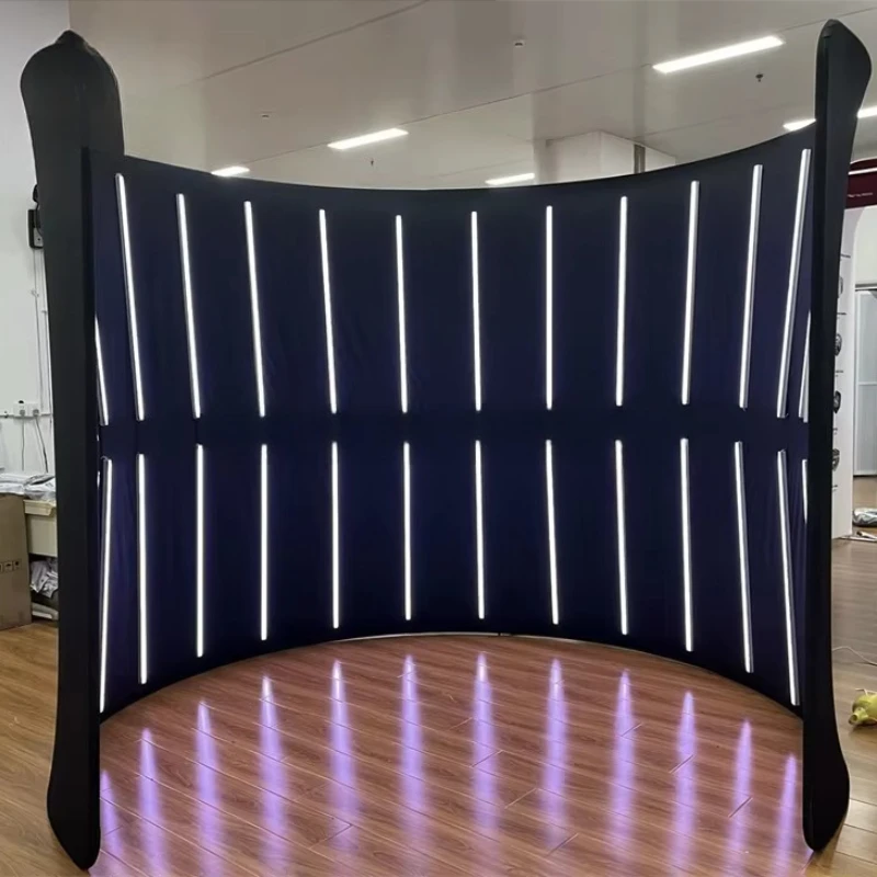 Pop Up Lightbox Backdrop Custom Printed Banner Tension Cloth Backdrop Display Photo Booth for Wedding Decoration