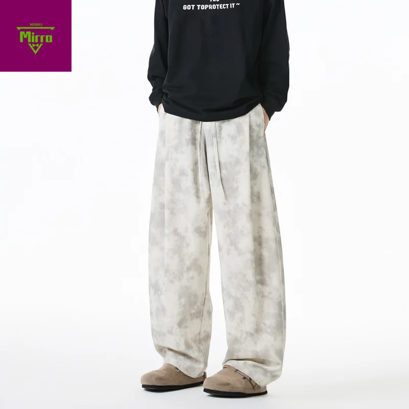 

【Mirrordust】2025 autumn Chinese style loose camouflage pants tie-dye high street personality hiphop casual pants