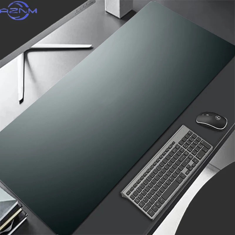 Clean And Trendy Gray Mouse Pad Notbook Gamer Large Keyboard NonSlip Rubber Computer Carpet Desk Mat PC Gamer 90x40 MousePad