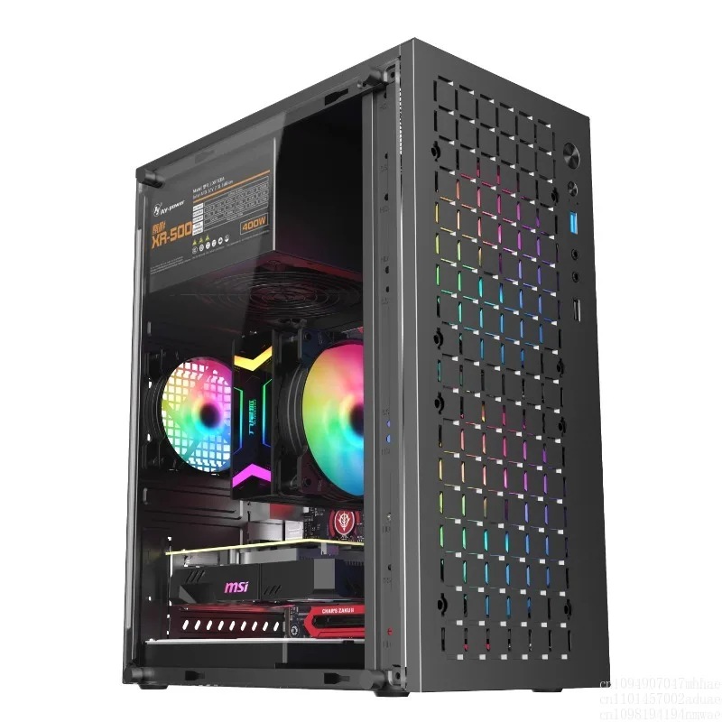 matx assembles desktop computer mini mini atx small main chassis power supply set DIY office shell itx