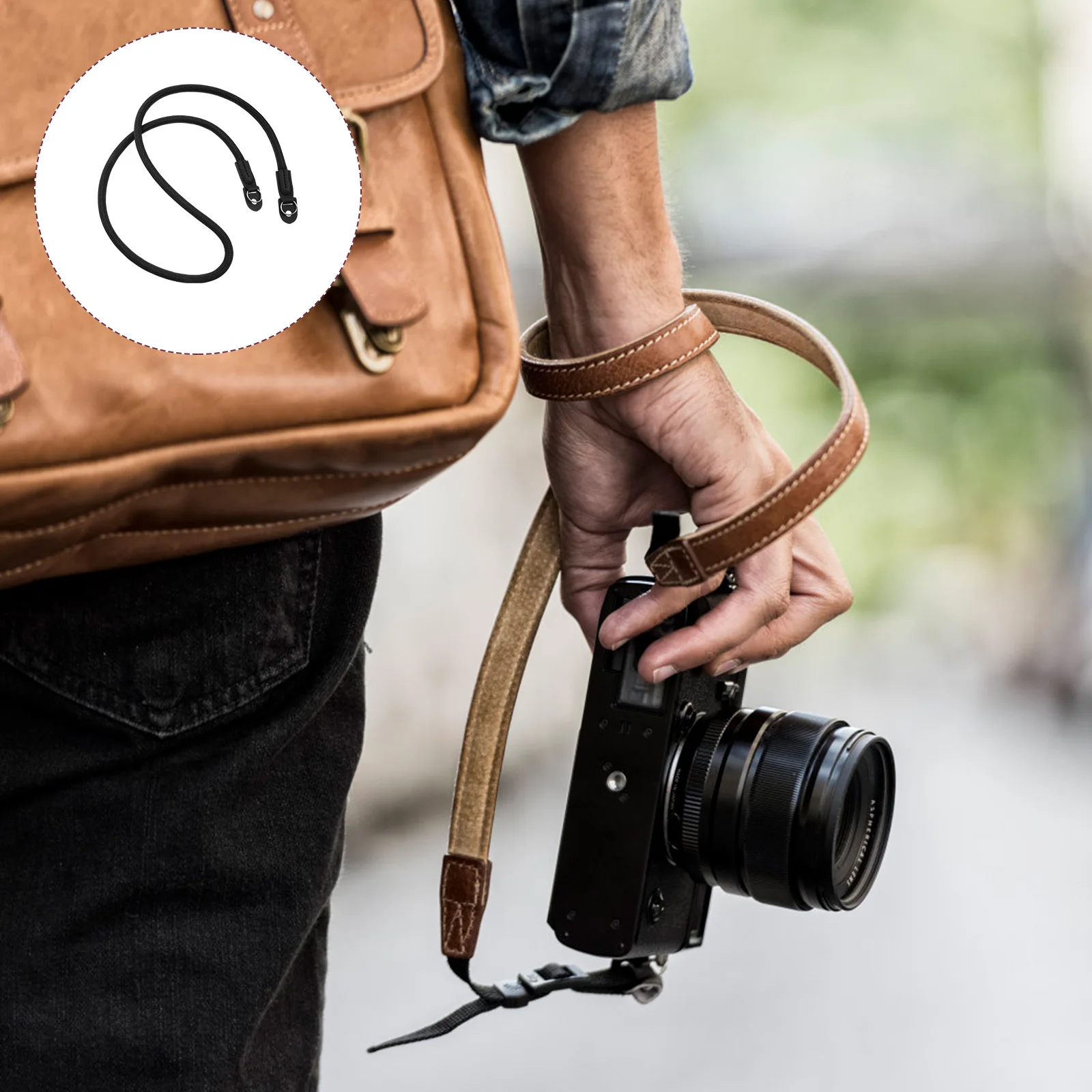 

Camera Neck Strap Stainless Steel Microfiber Elastic Shoulder Belt for Dslr Camcorder Travel Hiking