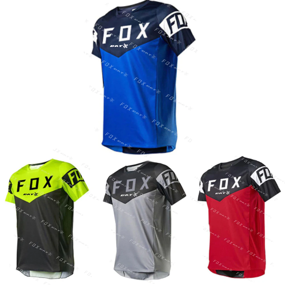 

Bat Fox Short Sleeve Downhill Cycling Jersey MTB T Motocross Team Jersey Motorbike Downhill Jerseys For Mountain Biking Teams