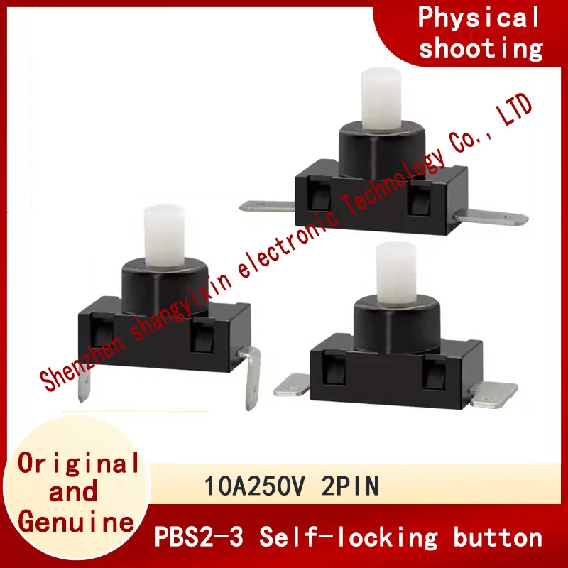 PBS2-3 Power button switch Two pins with lock 10A250V Original vacuum cleaner accessories Vacuum Cleaner switch
