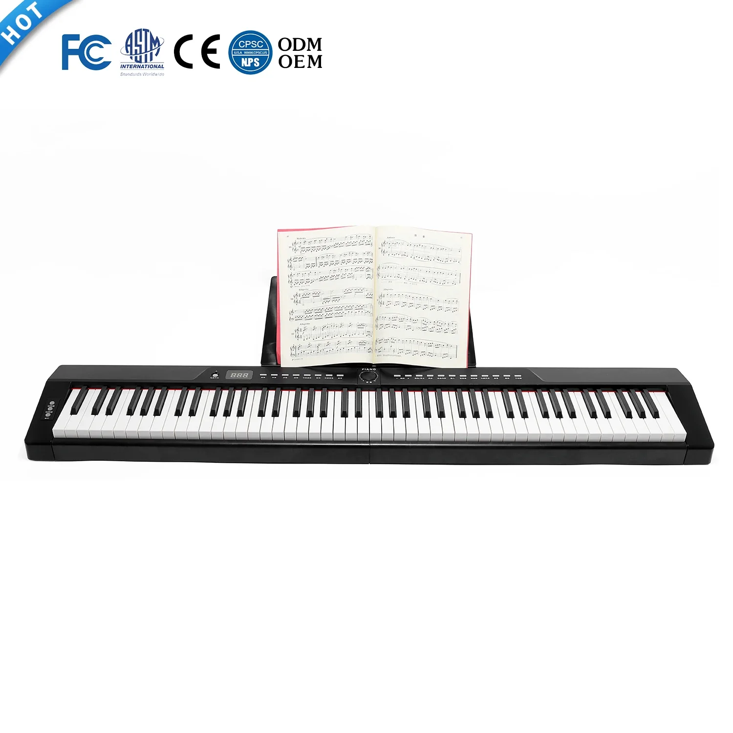 

Piano Keyboard Instrument Dual Keyboard Learning Function Music Keyboard MP3 Play Feature 88 Key Electronic Organ