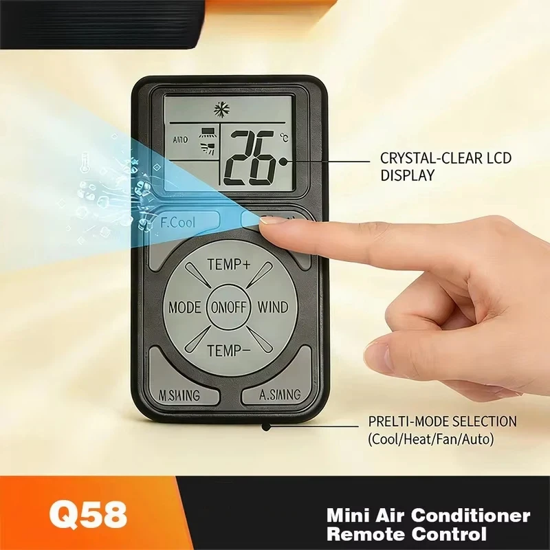 Universal LCD Mini A/C Remote Control Q58 Low Power Air Conditioner Controller LCD Display Universal Replacement Portable New
