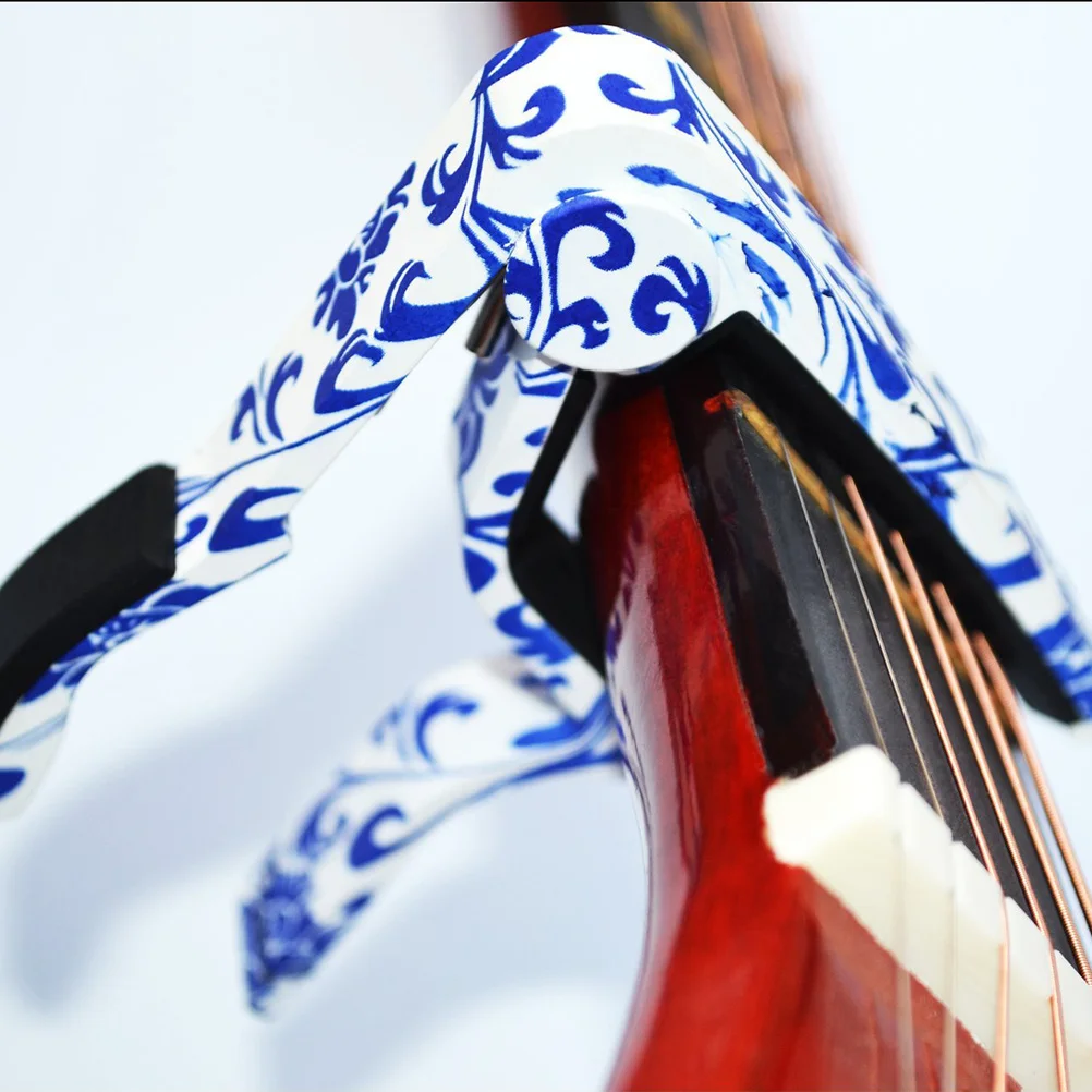 

Guitar Capo For Acoustic Folk Wood Classical Guitars Scratch Resistant Quick Release Tuning Stable Key Trigger Design Blue White