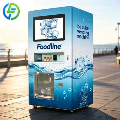 FL High Quality Brand Ice Cube Vending Machine Touchscreen Display Compressor Cooling Multiple Payment Options-Commercial