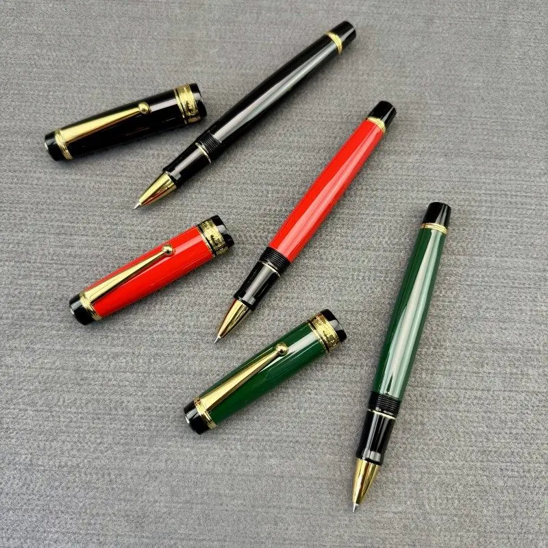 Montefiore All-Metal Orb Pen Business Water-based Pen 845 Black Refill Fountain Pen M Tip 0.7mm Belt Ink Absorber Gift
