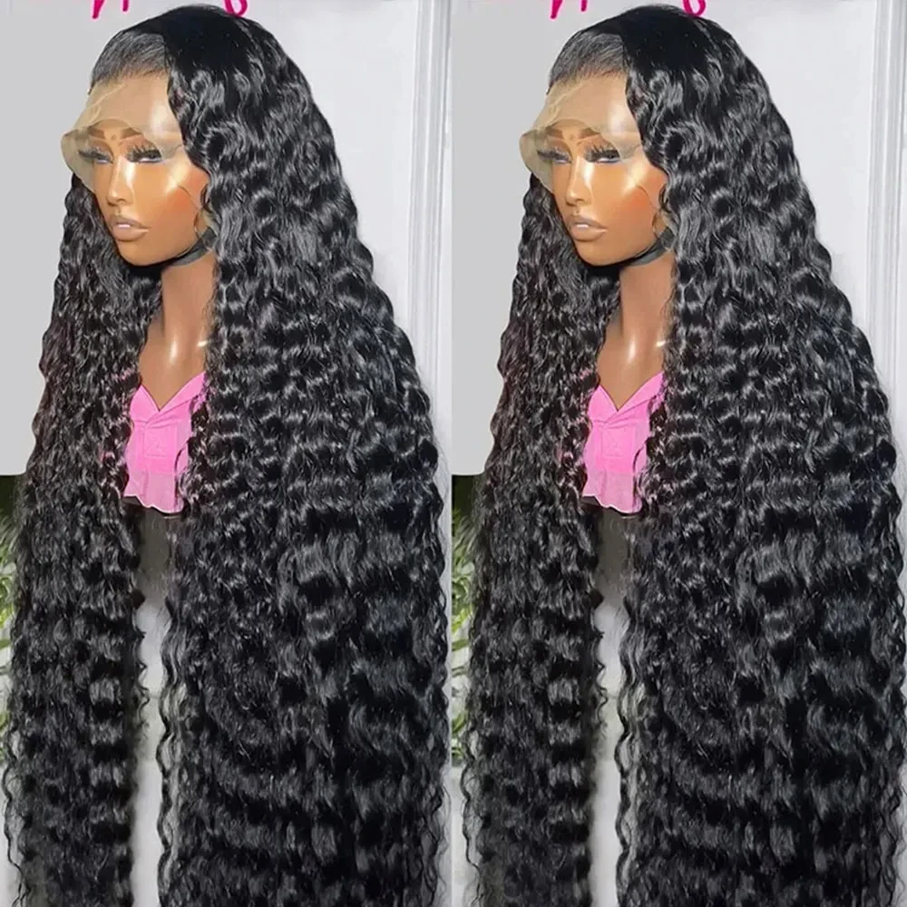 

Transparent 13x6 Lace Frontal Human Hair Wigs Brazilian Straight 13x4 Lace Front Wig For Women PrePlucked Glueless Wig 30 Inch