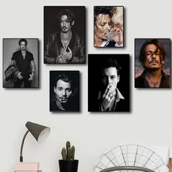 1pc American Film And Television Actor Johnny Depp Poster Paper Print Home Bedroom ingresso Bar Cafe Art Painting Decoration