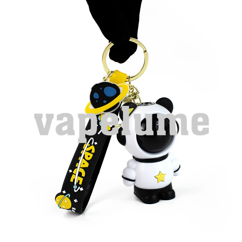 1PC Spaceman Rechargable Battery 510 Threaded Cart Base Preheat Pen with Screen 3 Levels Pods Key Chain Lobster Clasp Gift Set