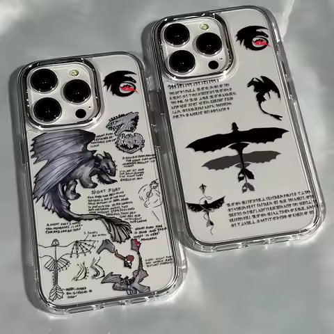 Cool Black Phone Case For Infinix Smart Note Tecno Camon Spark Hot 30 40 50 10 Pro Plus 5G Transparent Cover Dragon T-Toothless