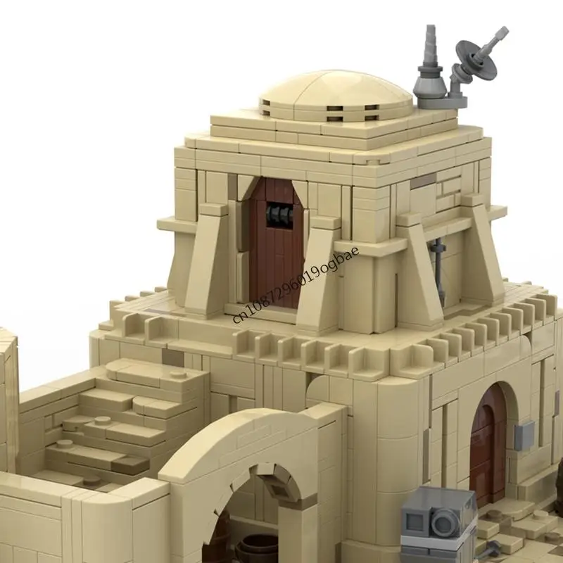 Novo 1919 pçs famoso estrela batalha filme moc tatooined casa modular quebra-cabeça personalizado diy ideias criativas crianças brinquedos presentes de aniversário