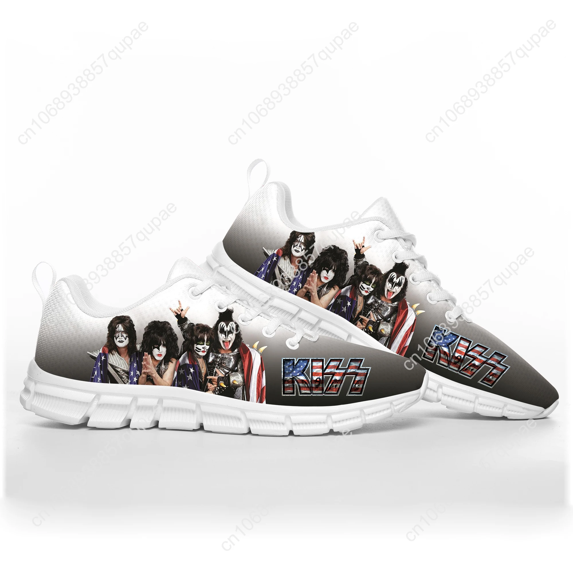 Heavy Metal Kiss Rock Band Music Sports Shoes Mens Women Teenager Sneakers Casual Custom High Quality Couple Shoes