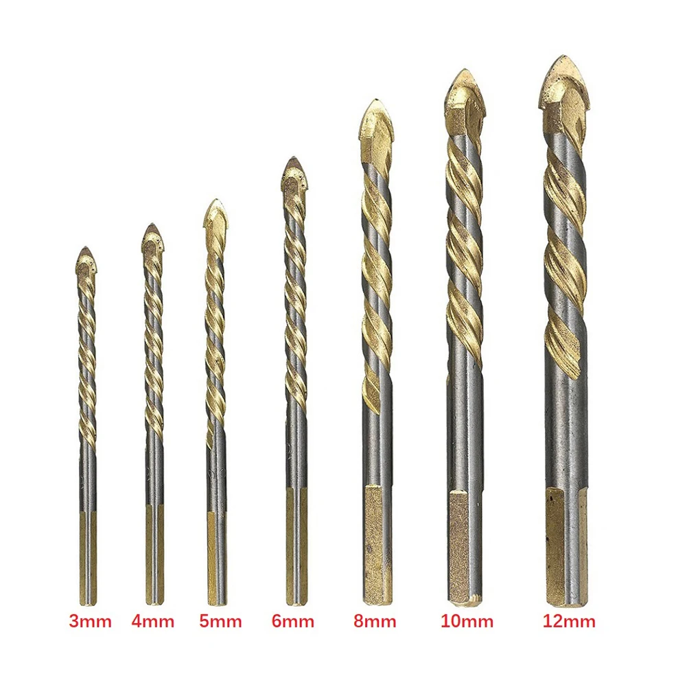 Woodworkning Tools Drill Bit Brick For Porcelain Tile 1pcs Concrete Glass Triangular Shape Handle High Quality