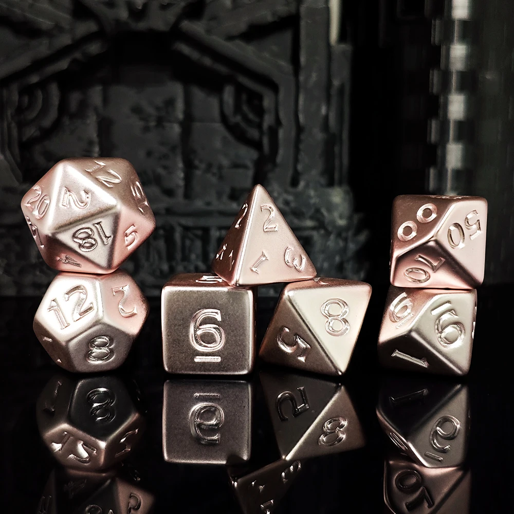 7 قطعة/المجموعة الكهربائي متعدد الألوان مجموعة نرد ل DND RPG ألعاب النرد المنزل KTV نادي الترفيه مجلس ألعاب النرد اللعب التبعي #5