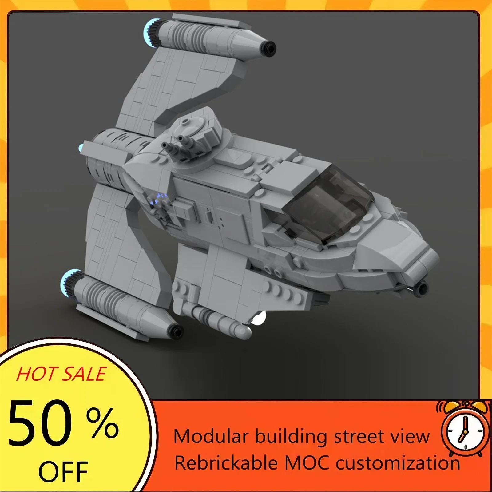 

544PCS Popular Space War Movie Model MOC Building Bricks Spaceship Modular Technology Gifts Holiday Assemble Children Toy Suit