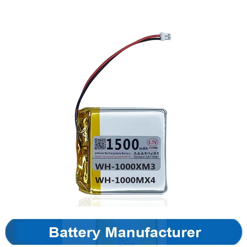 Original Replaces 1500mAh SM-03 SP624038 Battery For Sony WH-1000XM3 WH-1000MX4 WH-XB900N WH-CH710N Headset Batterie Accumulator