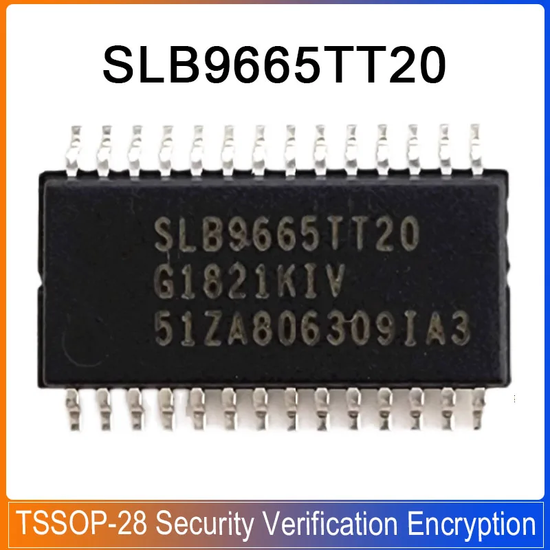 

1-5PCS SLB9665TT20 TSSOP-28 SLB9665TT2.0 SLB9665 Security Verification Encryption Microcontroller Chip