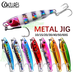 Metal Casting Jig Fishing Lure 10/15/20/30/40/50/60g Shore Casting Jigging Spoon Bait Artificial Bait Saltwater Fishing Tackle