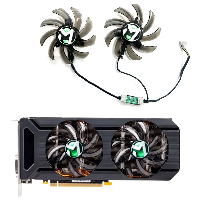 85MM New For MAXSUN GeForce GTX1060 1070 1070ti Giant OC Graphics Card Replacement Fan  GA91S2U