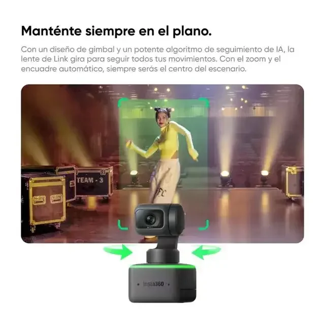 Insta360 Link Camera Al-powered 4K webcam Intelligent Online Learning Live Streaming Computer Video Conference Dual Microphone