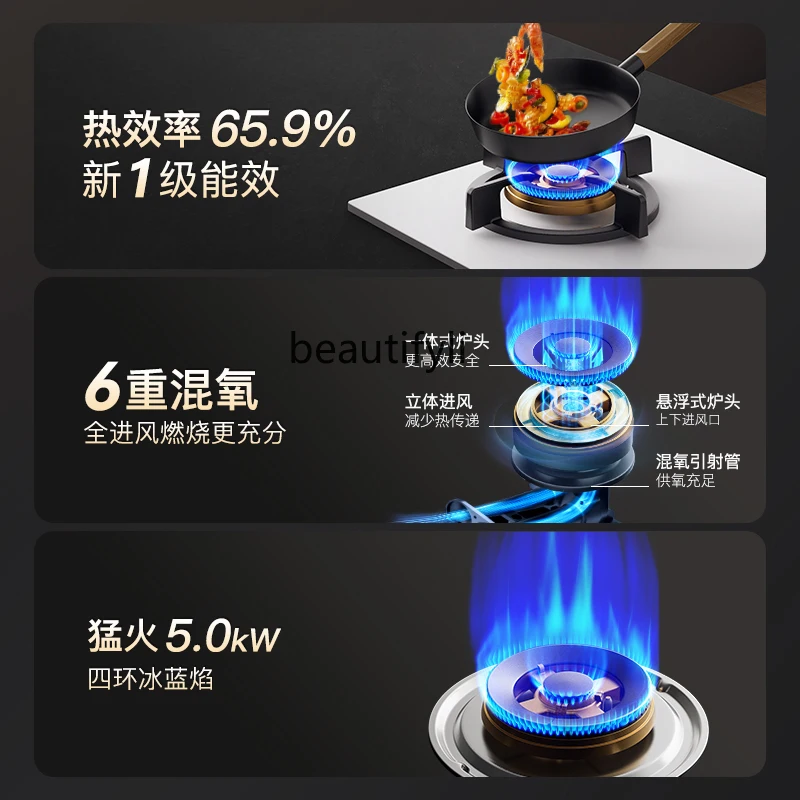 白ガスストーブ、ダブルストーブ家庭用埋め込み天然ガス液化ガス大型火ストーブ