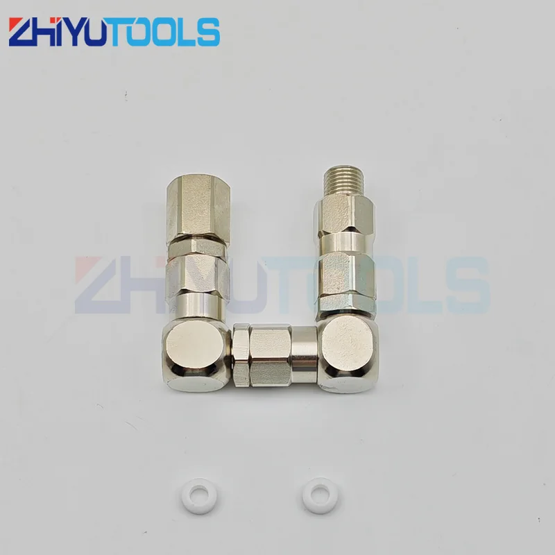360° Rotation Sprayer Pump Accessory 1/4 3/8 Z-type Rotary Joint 6500PSI Sprayer Pump Accessory Stainless Steel
